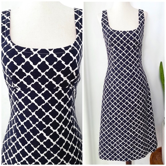 Peter Som Geo Alhambra Tiles Pattern Sheath Dress​​​​​